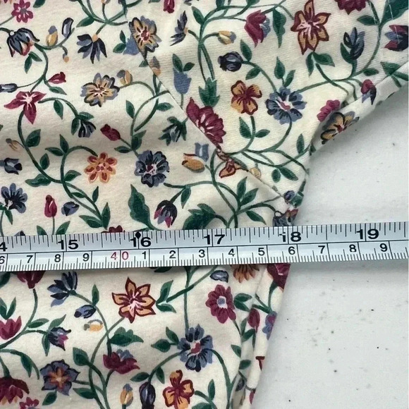 Pierre Cardin Vintage 90’s Y2K Floral Pleated Pockets Square Neck Dress Sz M - Picture 12 of 14